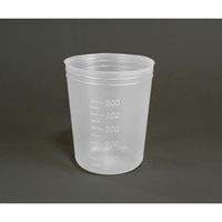 アズワン ディスポカップ(バキュームタイプ) 500mL V-500 1セット(100個) 5-077-05（直送品）