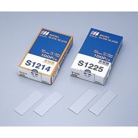 松浪硝子工業 水スライドグラス プレクリン縁磨 100枚入 S7213 1セット(500枚:100枚×5箱) 2-155-01（直送品）