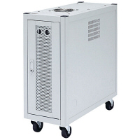 サンワサプライ 縦収納19インチマウントハブボックス（2U） W250×D600×H621mm CP-TH2UN 1台（直送品）