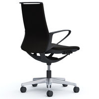 CA25BR FSF1 |オカムラ モード 布張り 樹脂肘付 ブラックフレーム ブラック（プレーンクロス） CA25BR-FSF1 1脚（直送品）