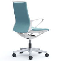 CA25BW FSG7 |オカムラ モード 布張り 樹脂肘付 ホワイトフレーム セージ（プレーンクロス） CA25BW-FSG7 1脚（直送品）