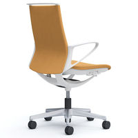 CA25BW FWM6 |オカムラ モード 布張り 樹脂肘付 ホワイトフレーム イエロー（ミックスクロス） CA25BW-FWM6 1脚（直送品）