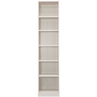 アイリスオーヤマ オープン本棚 スペースフィットラック 幅400×奥行290×高さ1800mm オフホワイト S-SFR1840 カラーボックス 1台（直送品）