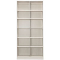 アイリスオーヤマ オープン本棚 スペースフィットラック 幅800×奥行290×高さ1800mm オフホワイト S-SFR1880 カラーボックス 1台（直送品）