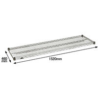 ルミナス ポール径25mm 基本パーツ 棚板 幅1520×奥行460mm SR1545（直送品）