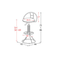 宮武製作所 スケルトンバーチェア ベージュ　（直送品）