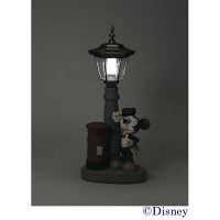 セトクラフト　ソーラーライト大　ポストマンミッキー　　幅260×奥行220×高さ630mm　（直送品）