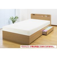 ファミリー･ライフ 木製引出し付きスノコベッド ナチュラルD　幅1450×長さ2130×高さ730mm　（直送品）