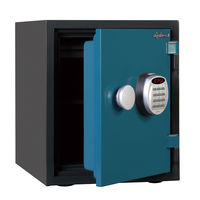 【設置込】 ディプロマット クリスタルシリーズ 耐火・耐水デザイン金庫 (1時間耐火) 25L ブルー A125R3WRBLUE 1台（直送品）