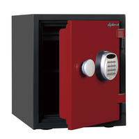 【設置込】 ディプロマット クリスタルシリーズ 耐火・耐水デザイン金庫 (1時間耐火) 25L レッド A125R3WRRED 1台（直送品）