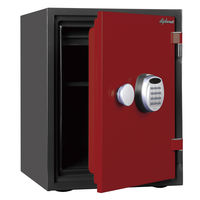 【設置込】 ディプロマット クリスタルシリーズ 耐火・耐水デザイン金庫 (1時間耐火) 36L レッド A530R3WRRED 1台（直送品）