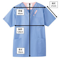 フォーク スクラブ セレニティ L 7042SC-2-L 1枚　スクラブ（直送品）