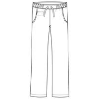 フォーク レディスストレートパンツ ワイン M 6012SC-16 1枚　スクラブ