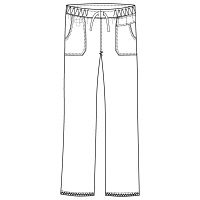 フォーク ストレートパンツ セージグリーン 4L 5019SC-4-4L 1枚　スクラブ（直送品）