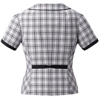 フォーク（FOLK） nuovo オーバーブラウス ピンク×ブラック 9号 FB71216-3 1着（直送品）