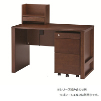 イトーキ（ITOKI） トレフ 平机 引出し無し モカブラウン 幅1200×奥行600×高さ730mm 1台（2梱包）（直送品）