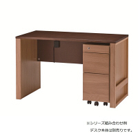 イトーキ　トレフ　スリムワゴン　3段　ナラハギ材　ハーモニー　幅322×奥行496×高さ680mm　YTF-SW-PN　1台（直送品）