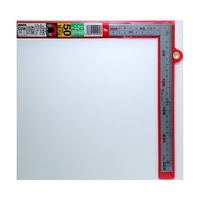 シンワ測定 曲尺厚手広巾シルバー50cm 表裏同目 6段目盛 10445 1セット(1本×5)