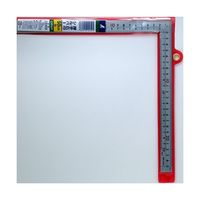 シンワ測定 曲尺厚手広巾 シルバー 50cm 表裏同目 8段目盛 10450 1セット(1本×5)