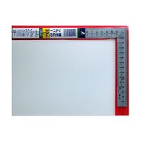 シンワ測定 曲尺厚手広巾 シルバー 30cm 表裏同目 8段目 10451 1セット(1本×5)