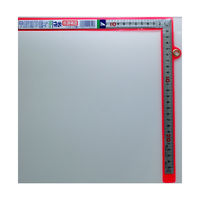 シンワ測定 曲尺同厚 シルバー 50cm 表裏同目 名作 10640 1セット(1本×5)