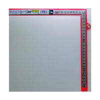 シンワ測定 曲尺同厚 シルバー 50cm 裏面角目 名作 10653 1セット(1本×5)