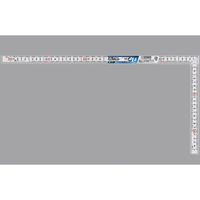 シンワ測定 曲尺同厚 ホワイト 50cm 表裏同目 名 11101 1セット(1本×5)