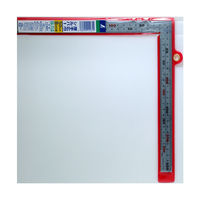 シンワ測定 曲尺厚手広巾 シルバー 50cm 表裏同目 8段目 11481 1セット(1本×5)