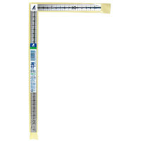 シンワ測定 曲尺小型 溝付 ステン 30×15cm 表裏同目 12130 1セット(1本×10)