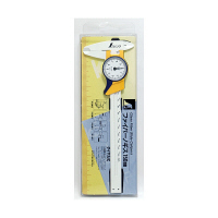 シンワ測定　ファイバーノギス　150mm　ダイヤル式　19932　1セット（5本）　（直送品）
