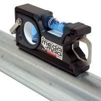 シンワ測定　ハンディレベル　MEGA-MAG　100mm　黒　マグネット付　73131　1セット（3本）　（直送品）