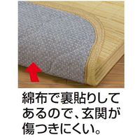 ファミリー・ライフ 天然籐表皮玄関マット 800×1500mm　（直送品）