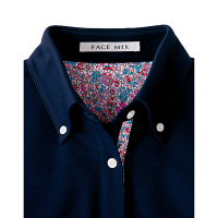 ボンマックス メンズ吸水速乾ポロシャツ（花柄B） ラベンダー 3L FB5025M（直送品）