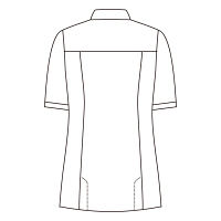 住商モンブラン メンズジャケット 半袖 白/ワイン S 72-1246　白衣（直送品）