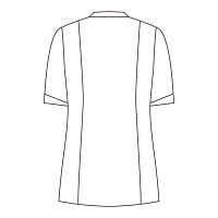 住商モンブラン ローラアシュレイ ナースジャケット レディス 半袖 オフホワイト×アメリブルー M LW803-13　白衣（直送品）