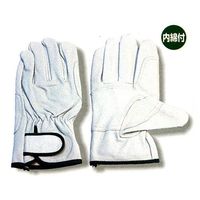 エスコ [LL] 手袋(豚革/裏地綿付) EA353BE-73 1セット(4双)（直送品）