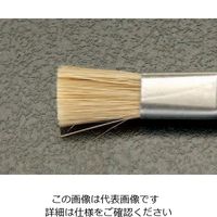 エスコ 8.0x120mm 耐静電ブラシ(豚毛・ステンレス柄) EA109AL-3 1セット(3本)（直送品）