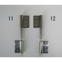 エスコ 100x 60mm 旗丁番(ステンレス製/左勝手) EA951CT-12 1セット(4枚)（直送品）