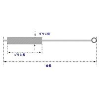 エスコ 30x 300 mm チューブブラシ(ステンレス製) EA109SP-30 1セット(10本)（直送品）