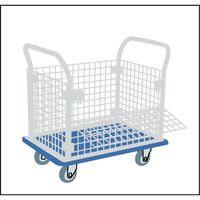 トラスコ中山 TRUSCO プレス製台車 ドンキーカート 金網付1225×775 507N 1台 414-5658（直送品）