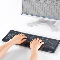 サンワサプライ 袋型キーボードカバー W490×D245mm FA-PACK1 1個（直送品）