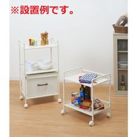 ドウシシャ パンチングラック3段アイボリー GC-P76IV 1台