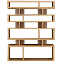 佐藤産業 ライクシェルフ（タイプTK） 幅1200×高さ1550mm ダークナチュラル LK155-120TK_DNA 1台　（直送品）