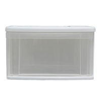 【引き出し収納】 アイリスオーヤマ チェストI SS ホワイト・クリア 1セット（4台）