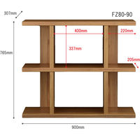 佐藤産業 フィズシェルフ 幅900×高さ765mm ダークナチュラル FZ80-90DNA 1台　（直送品）
