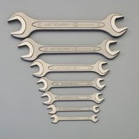 エスコ 7本組/5.5ー27mm 両口スパナ(強力型) EA615N 1セット（直送品）