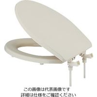 エスコ 便座(前丸/標準・大型兼用/アイボリー) EA763YB-22 1個（直送品）