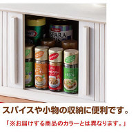ファミリー･ライフ 木製スパイスラック 幅900mm ブラウン 1台　（直送品）