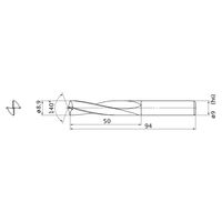 三菱マテリアル スーパーバニッシュドリル MAE0890MB:HTI10 1本（直送品）