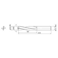 三菱マテリアル スーパーバニッシュドリル MAE1296MB:HTI10 1本（直送品）